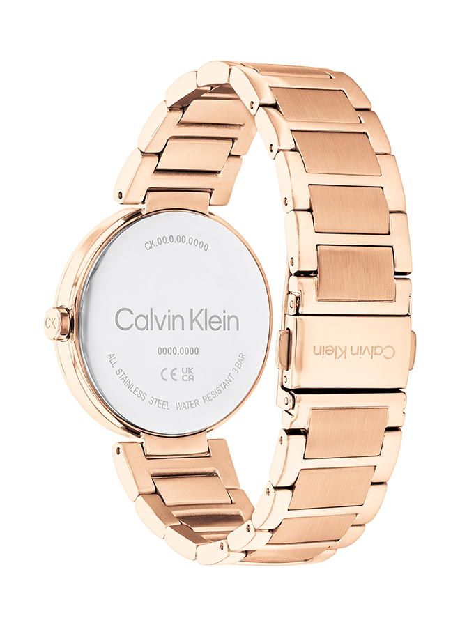 CALVIN KLEIN ساعة يد نسائية من الستانلس ستيل بعقارب دائرية الشكل - 25200253 - 36 ملم - Image 3
