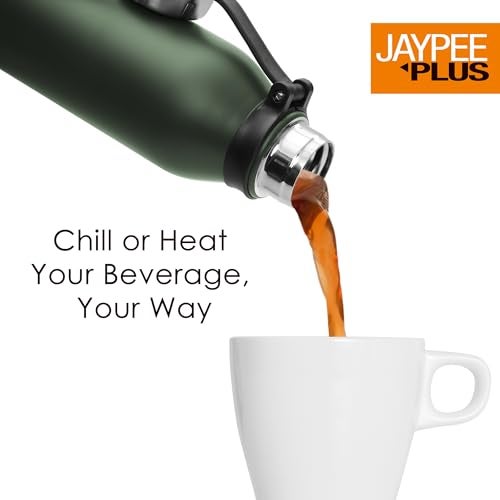Jaypee Plus Charlie Stainless Steel 24 Hours Hot and Cold Water Bottle 750 ml| Leak Proof | Gym Bottle | Home | Kitchen | Hiking | Trekking | Travel, Army Green - Image 3