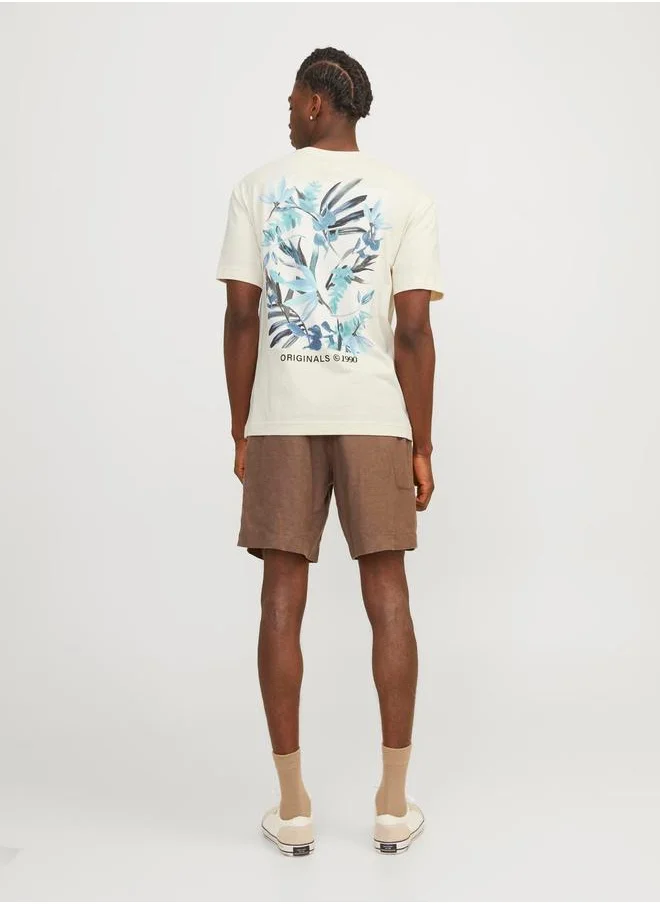 JACK & JONES Relaxed Fit Back Graphic Crew Neck T-Shirt
