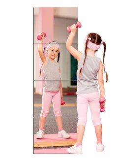 Mirror Wall Four Piece Collage Full-length Mirror Full-Length Mirror Dressing Mirror Bathroom Makeup Mirror