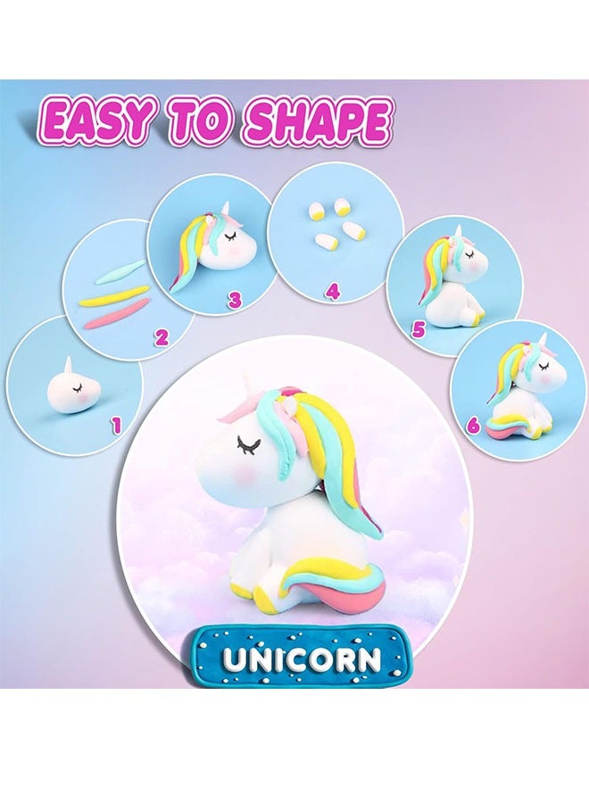 72 Pcs DIY Modeling Clay Air Dry Multicolour Bouncing Clay with 3 Sculpting Tools,Safe and Non-Toxic, Ideal Gift for Kids( 36 Colors) - Image 3