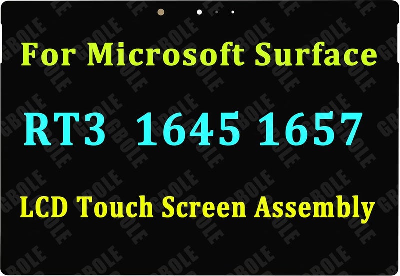 GBOLE Screen Replacement for Microsoft Surface 3 1645 1657 RT3 LCD Touch Screen Display Digitizer Assembly 1920x1280 - Image 1
