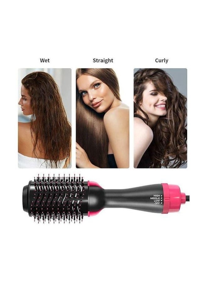 فرشاة ومجفف شعر بالهواء الساخن في منتج واحد أسود/وردي - Image 2