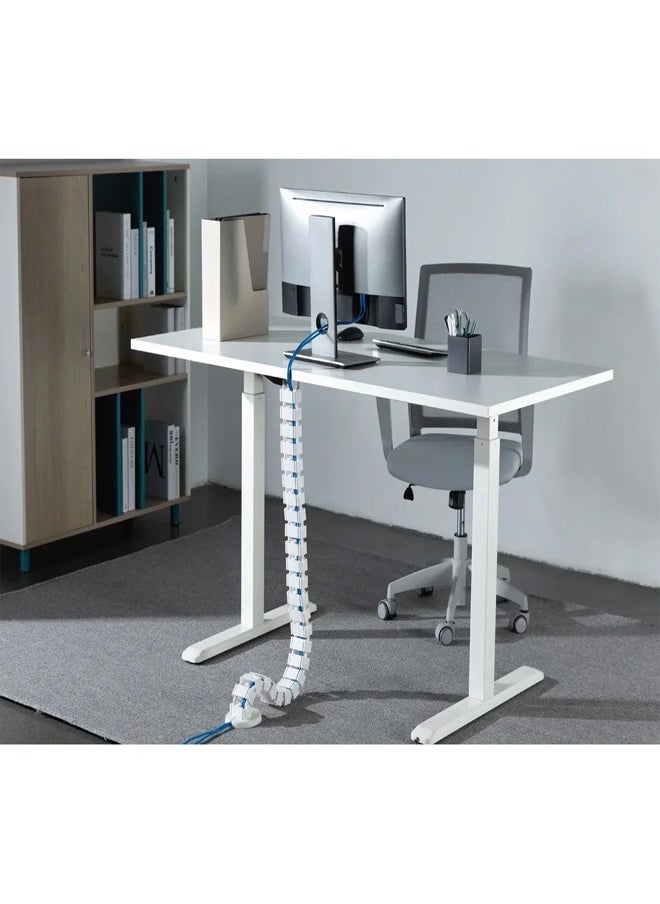 Skill Tech SH CC10 1 Under-Desk Cable Management Spine, 107x129x1285mm, 30 Joints  - Image 2