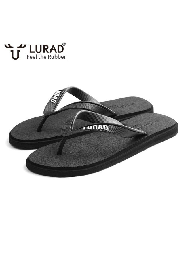 LURAD صنادل شاطئية للرجال، أنيقة ومتينة، سوداء، مقاس 41-42 - Image 4