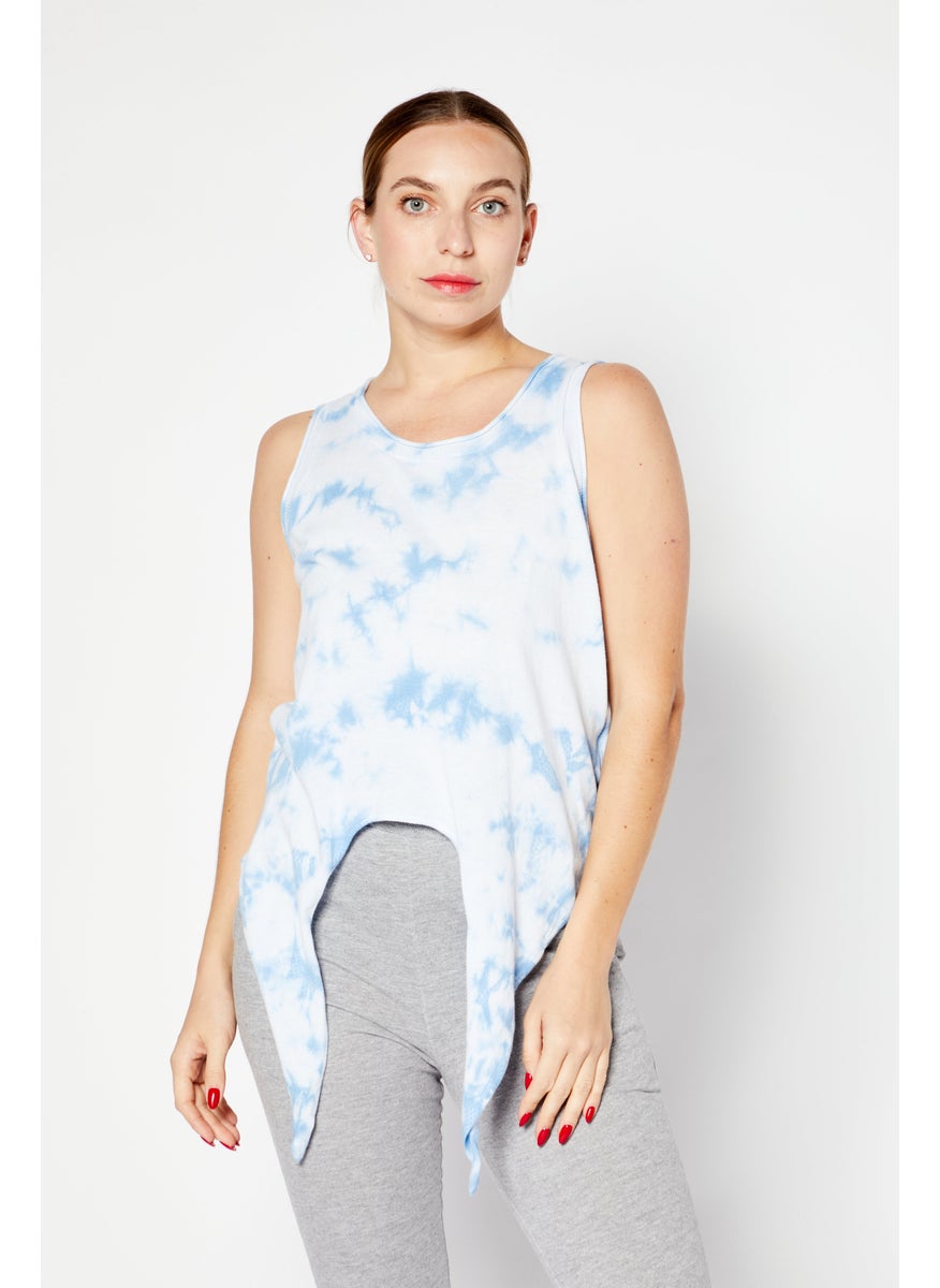 Women Round Neck Sleeveless Tie Dye Top, Blue Combo - pzsku/ZC028D8E0F6485C6EA598Z/45/_/1726109457/a6263862-206c-4c05-a929-71030cc76621