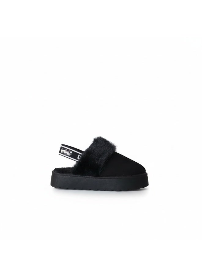 حذاء شمواه انيق فرو AG-1 - اسود - Image 2