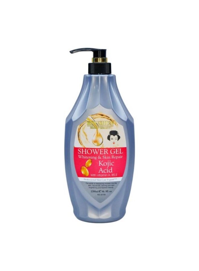 Roushun Whitening and Skin Repair Kojic Acid Shower Gel, 1380 ML
