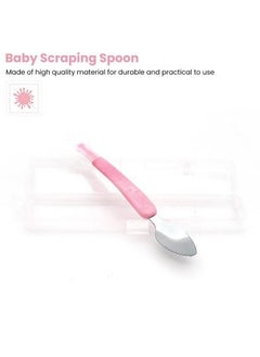 Snowie Soft Fruit Spoon With Scraper For Baby Feeding 2 In 1 Multifunction Serrated Grapefruit Fruit Spoon For Kids Toldder  - Image 3