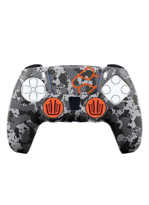 FR-TEC CAMO DIGITAL BLACK SILICONE PROTECTOR + GRIPS + DUALSENSE TOUCHPAD STICKER - PS5 CONTROLLER CUSTOM KIT