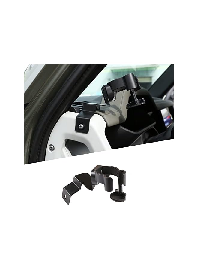 Green Tiger Alumium Alloy/ABS Car Interior Center Console Dashboard Main Co-Pilot Air Vent Mobile Phone Holder for Land Rover Defender 110 2020 2021 2022 Car Accessories (Style 2) - Image 2