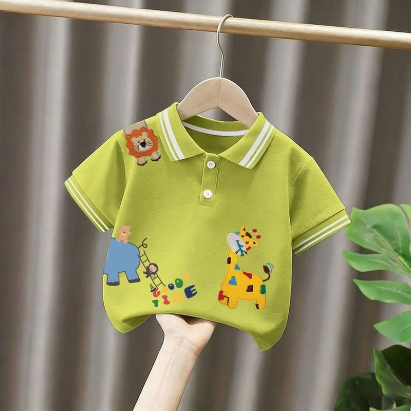 Boys'' Short-Sleeved Shirts, Summer New Style, Children''s Collared Shirts, Thin Boys'' Half-Sleeved Tops, Summer Fashion - Image 3