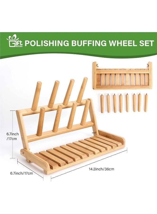 GiftAmaz Bamboo Baby Bottle Drying Rack, Space Saving Countertop Bottle Holder Portable Dryer Rack Organizer for Baby Bottles, Cups, Pacifiers and Accessories, Birthday Gift Box for Women Mother Mom - Image 5