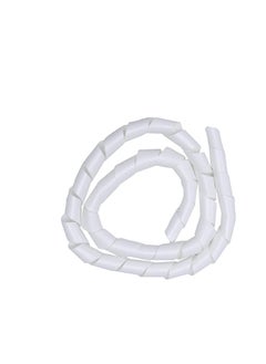 Generic 30mm Cable Management Sleeves Cable Organizer Coiled Tube Flexible & Expandable Cable Collector for Tv Computer (White) 