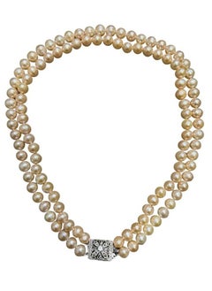 VENTIUP Pearl Embellished Choker Necklace Beige  - Image 3