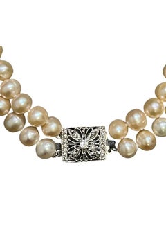 VENTIUP Pearl Embellished Choker Necklace Beige  - Image 2