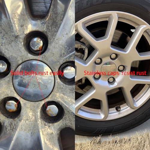 Suspenix Aluminum Wheel Lug Bolts and Nuts (5 Packs) - Compatible with Jeep Cherokee (2014-2021), Compass (2018-2021), Dart (2012-2016), 200 (2015-2017) - Image 4