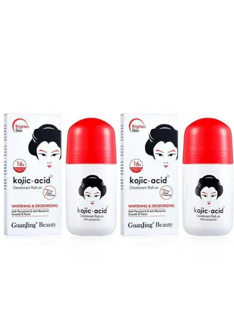 جوانجينج مزيل عرق بحمض الكوجيك رول أون 50 مل 2 قطعة - Image 1