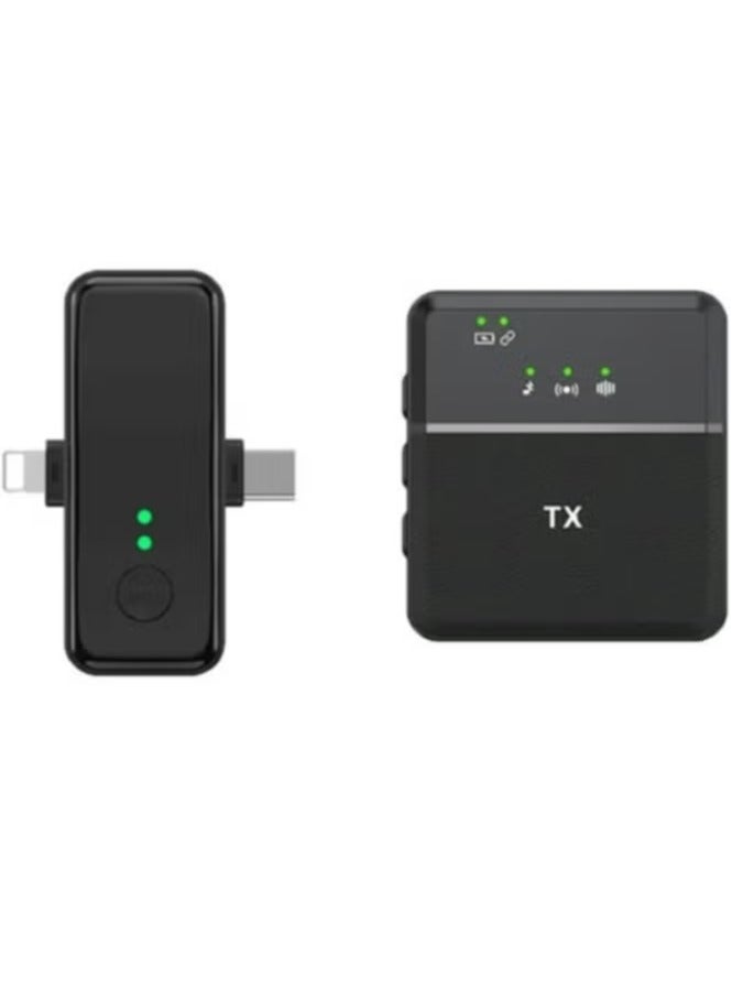 Tx 3 in 1 Square Wireless Lavalier Microphone for iPhone, Android, Speaker, Camera – 10-Hour Battery Life, Mini Microphone with Noise Reduction, Perfect for Video Recording, Vlogging, YouTube, TikTok, Interviews & Outdoor Use (SX31 Single Mic) - Image 1