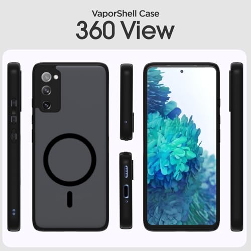 Pikkme Back Cover for Samsung Galaxy S20 Fe 5G Compatible with Mag-Safe Smoke Back | Shockproof Design | Hard Transparent Back Case (Black Smoke Mag-Safe) - Image 2