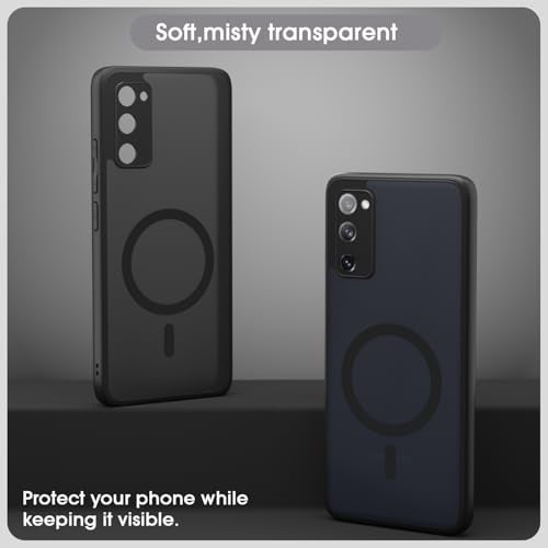 Pikkme Back Cover for Samsung Galaxy S20 Fe 5G Compatible with Mag-Safe Smoke Back | Shockproof Design | Hard Transparent Back Case (Black Smoke Mag-Safe) - Image 3