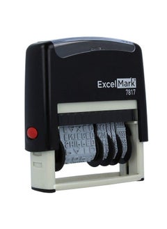 ExcelMark 12 Phrase Selfinking Date Stamp 2" X 1 4" Impression Black Ink (7817)  - Image 4