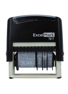 ExcelMark 12 Phrase Selfinking Date Stamp 2" X 1 4" Impression Black Ink (7817)  - Image 5