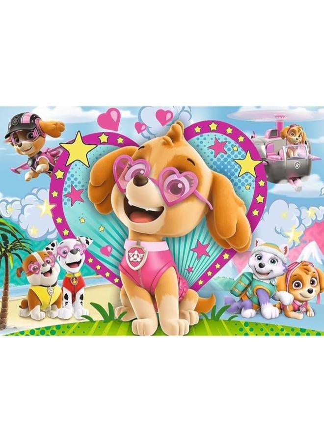 Trefl Paw Patrol Glitter Puzzle – 100Pcs - Image 1