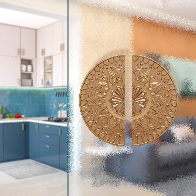 LAPO مقبض باب رئيسي بطول 8 بوصات، مقبض باب خشبي وزجاجي، مقابض سحب لجميع أبواب المنزل، المكتب، الفنادق - عبوة من مجموعة واحدة | تشطيب وردي ذهبي | ضمان 3 سنوات - 5086 - Image 4