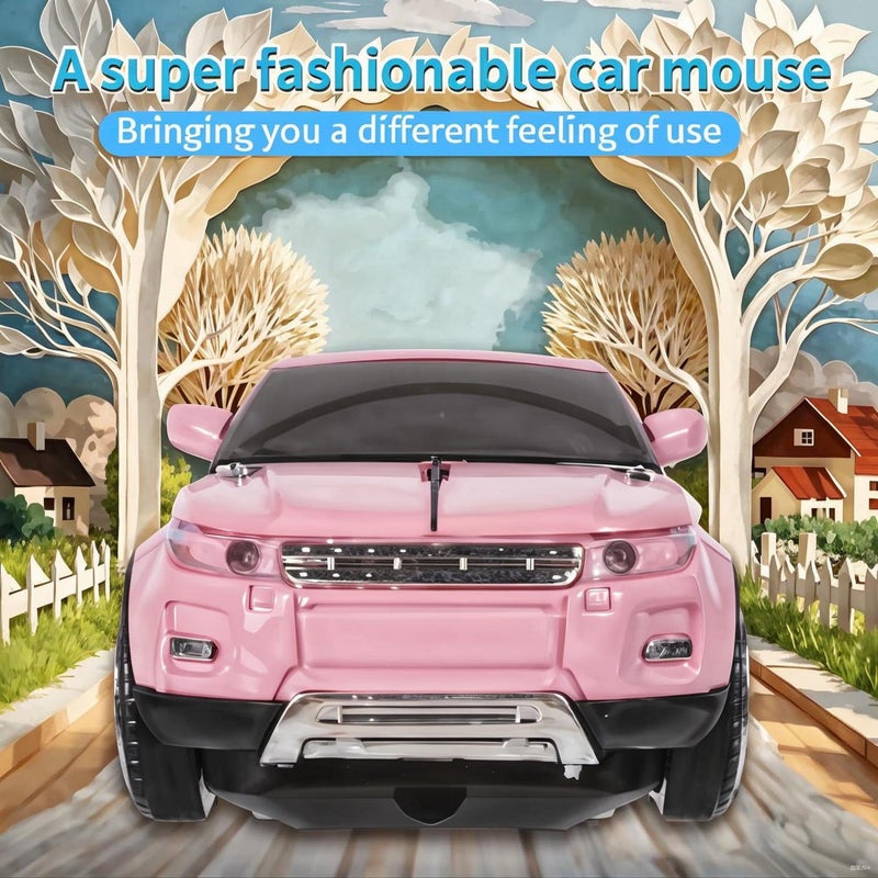 elec Space Wireless Mouse Car Computer Mouse for PC Laptop (Milk Tea Pink) - Image 3