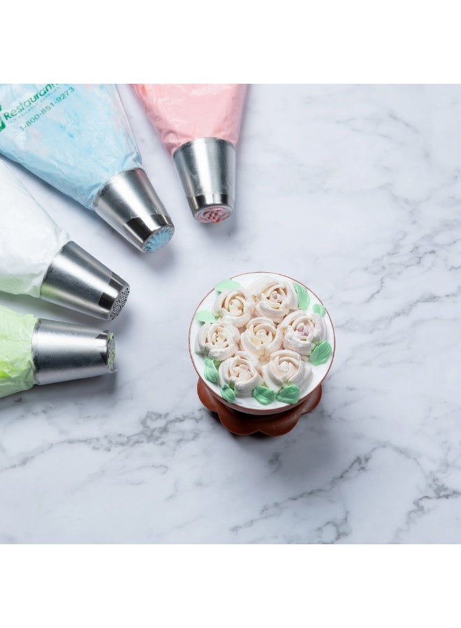 Restaurantware Russian Piping Tip, 1 Rose Cake Decor Piping Tip - #24, Corrosion-Resistant, Stainless Steel Decorating Tip For Frosting, Dishwashable, Decorate Cupcakes, Cakes, or Cookies - Image 3