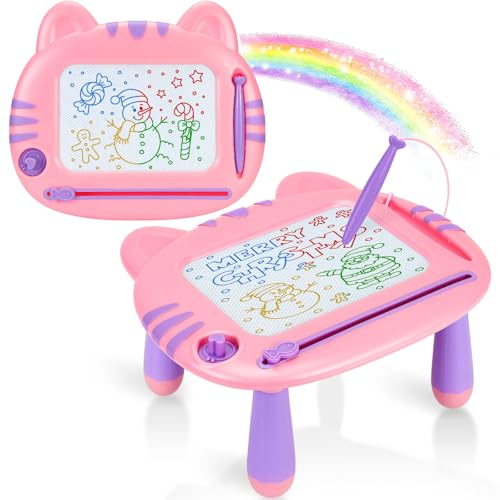 MERGUEZ Toddler ToysToys for 34 Year Old GirlsMagnetic Drawing Doodle Board for Toddler 3Learning Educational Baby Kids Toy for 3 4 5 6 Year Old GirlChristmas Birthday Gifts - Image 1