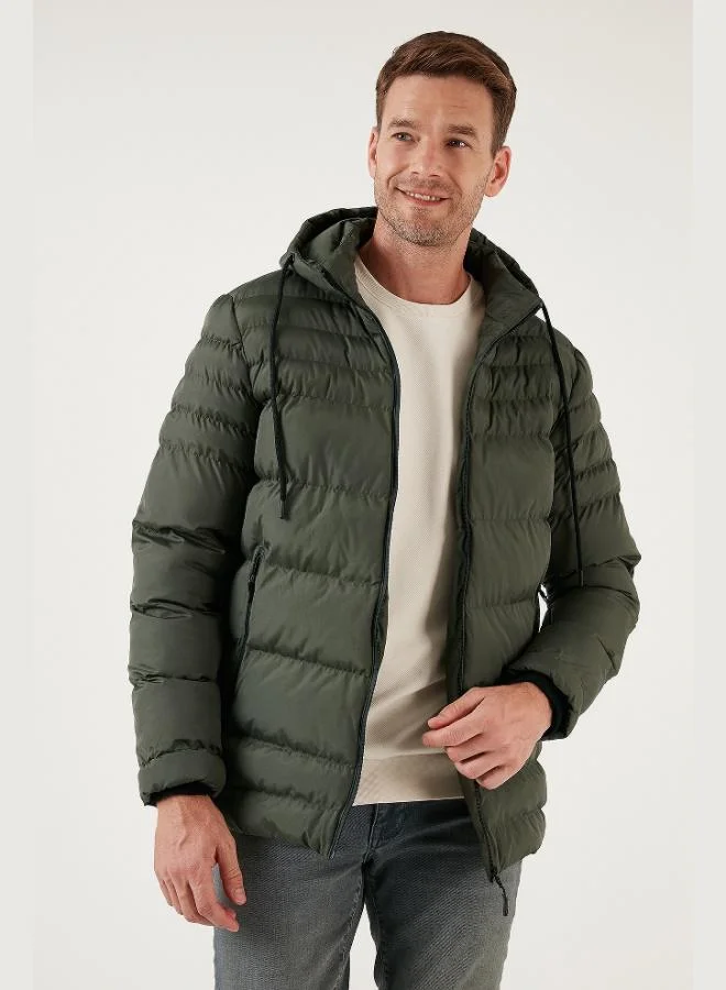 Buratti  Buratti Water Repellent Slim Fit Cold and Windproof Hooded Puffer Jacket for Men JACKET 649005 for Men | Best Price UAE