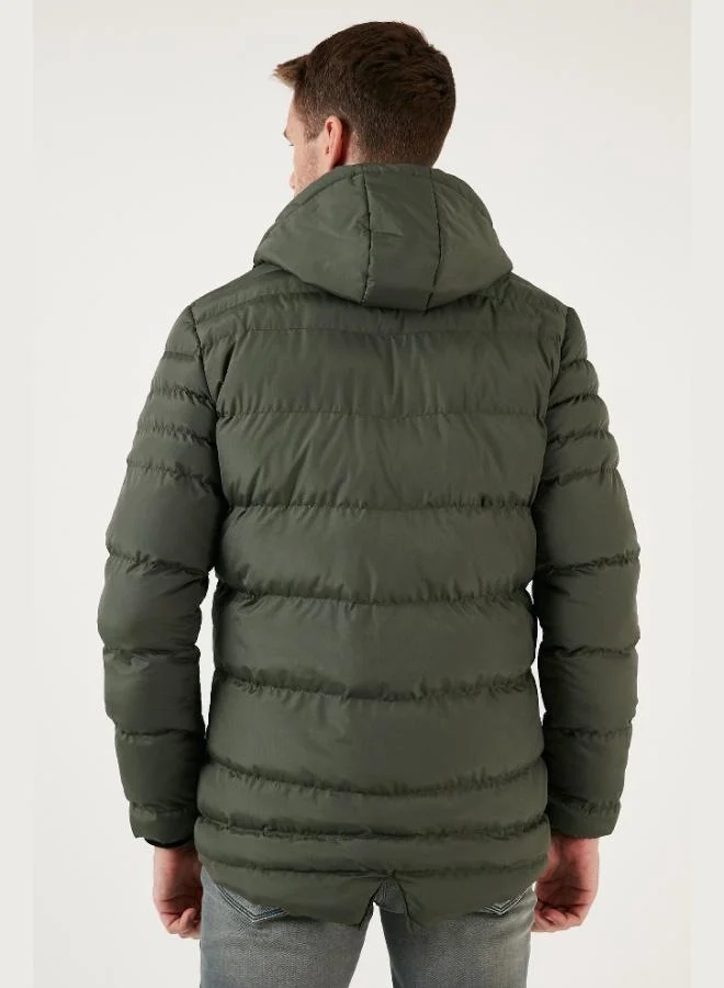 Buratti  Buratti Water Repellent Slim Fit Cold and Windproof Hooded Puffer Jacket for Men JACKET 649005 for Men | Best Price UAE