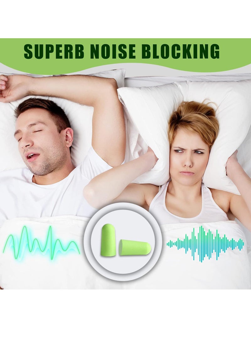 Uwals - 60 Pairs Pack - Ultra Soft Foam Earplugs Sleep, 38dB SNR 31dB NRR Sound Blocking Noise Cancelling Ear Plugs for Sleeping, Travel, Shooting and Working - Image 1
