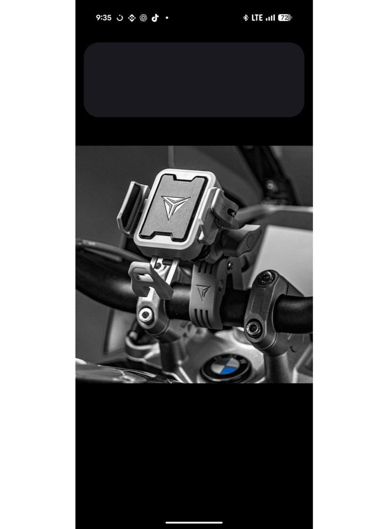 موتوولف حامل الهاتف المحمول للدراجات النارية MotoWolf MH1، حامل عالمي قابل للدوران 360 درجة ومضاد للصدمات للدراجات والسكوترات - Image 4