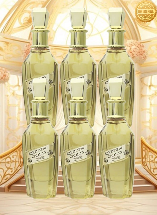 Queen 6 Pieces Queen Gold Perfume EDP 100ML - Image 1