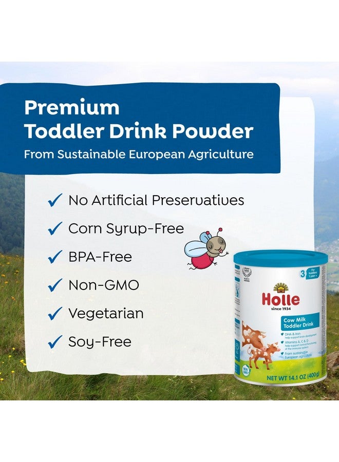 Holle Organic Toddler Milk Drink - Non-GMO, Clean Label Certified, Gentle European Formula with Omega-3 & Vitamins for Kids 12-36 Months, 14 oz - Image 3