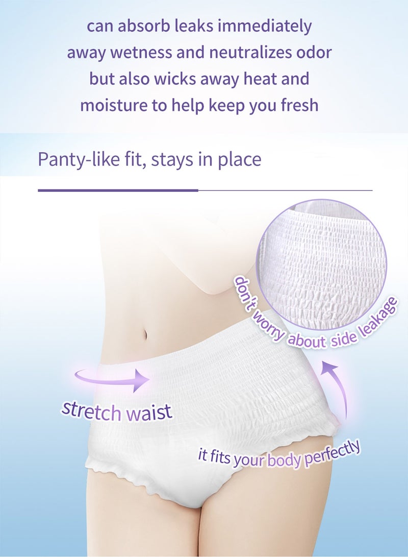 FRISS 5 Count Disposable Period Pants Super Absorb Overnight Menstrual Pants Leak-proof 360°Protection Sanitary Panties Extra Soft Period Panties For Heavy Flow Keep Dry And Fresh Overnight Size XL - Image 4