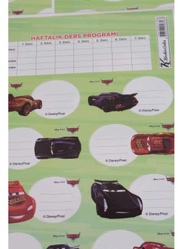 Disney LICENSED CARS 24-PACK SCHOOL DECAL *WITH LESSON SCHEDULE*  - Image 2