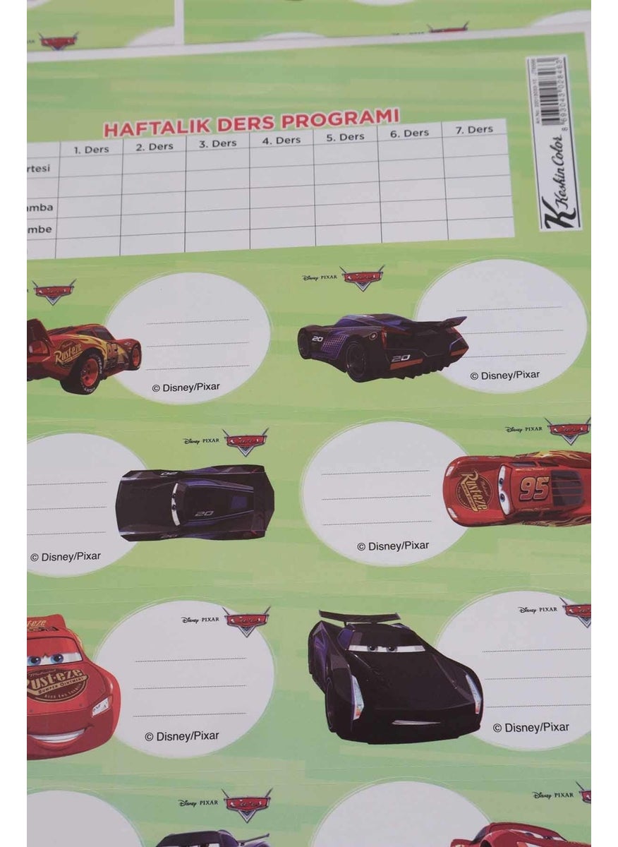 Disney LICENSED CARS 24-PACK SCHOOL DECAL *WITH LESSON SCHEDULE*  - Image 2