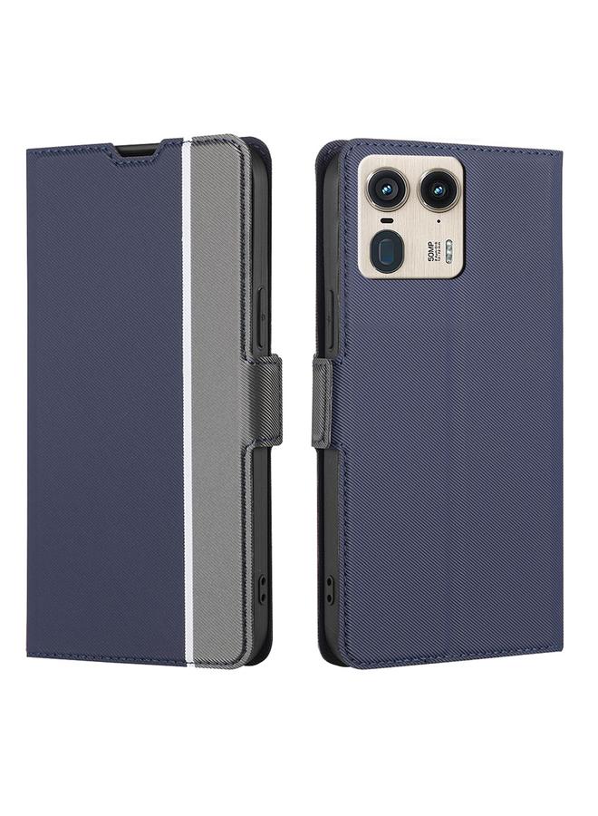اس-توب جراب لهاتف Motorola Edge 50 Ultra مصنوع من الجلد مع أزرار جانبية وملمس مائل - Image 1