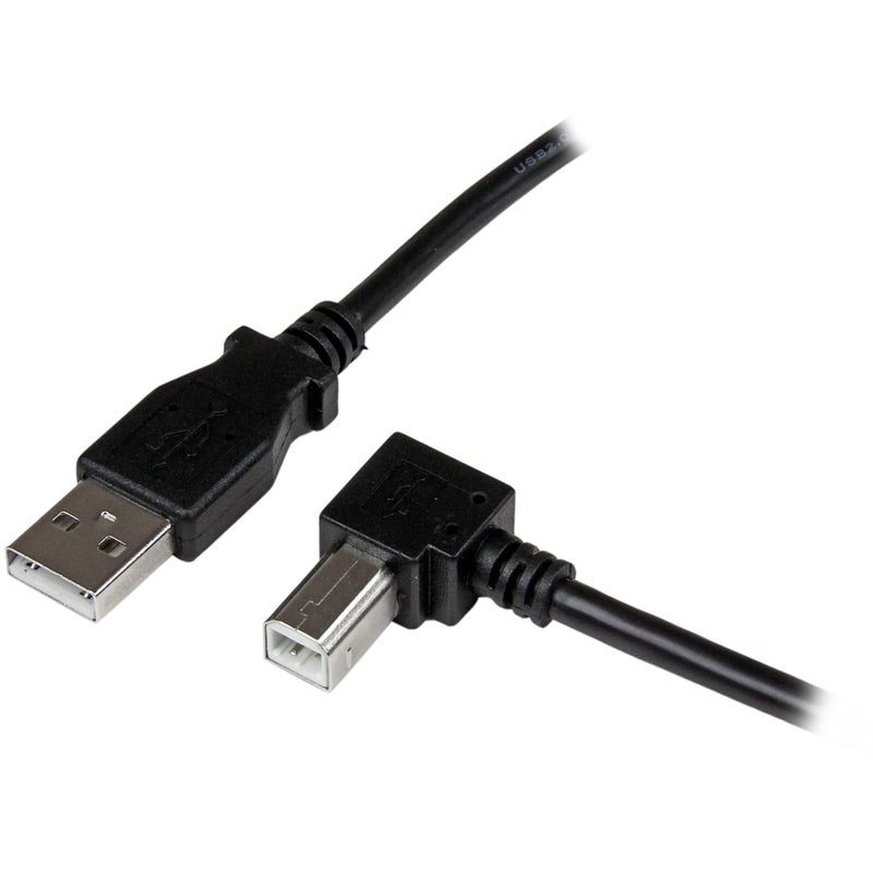 StarTech.com USBAB1MR 1-Meter USB 2.0 A to Right Angle B Cable Cord (USBAB1-MeterR) - Image 1