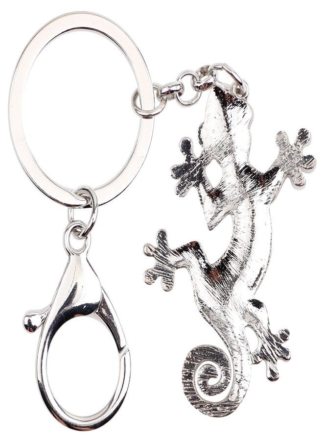BONSNY Enamel Metal Gecko Lizard Key Chains Rings Gift For Women Girl Car Purse bag Rings Charms (Multicolor) - Image 5