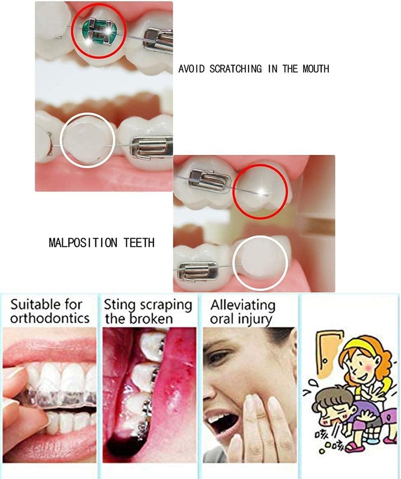 Erweicet Dental Oral Care Orthodontics Wax with Fruit Smell for Brace Wearers Flavored Gum (6 Boxes) - Image 3