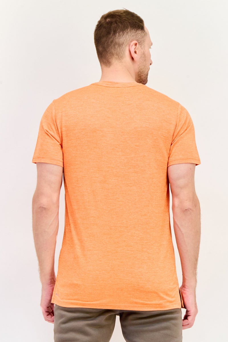 PUMA Men Sportswear Fit Short Sleeve Training T-Shirts, Orange  - Image 4