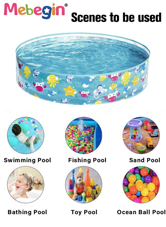 ميبيجين 1.22 م * 25 سم مسبح دائري للاستخدام العائلي، حوض سباحة سميك مع حوض كرات، مسبح متعدد الوظائف متين، مسبح عائلي، الخيار المثالي للترفيه الداخلي والأنشطة الخارجية - Image 3