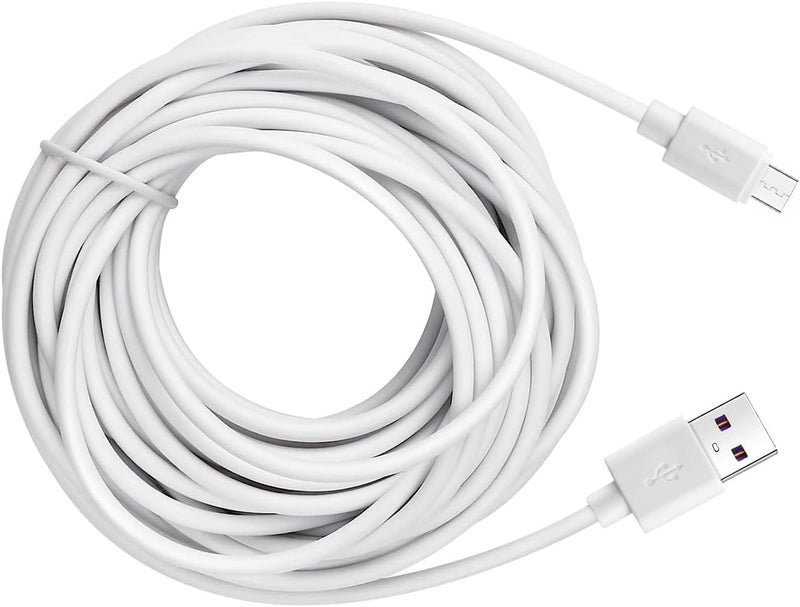 Smays Replacement 5V Micro USB Charging Cable for Infant Optics DXR8 Motorola Owlet Baby Monitors  13Foot 4 Meters Power Cord - Image 1