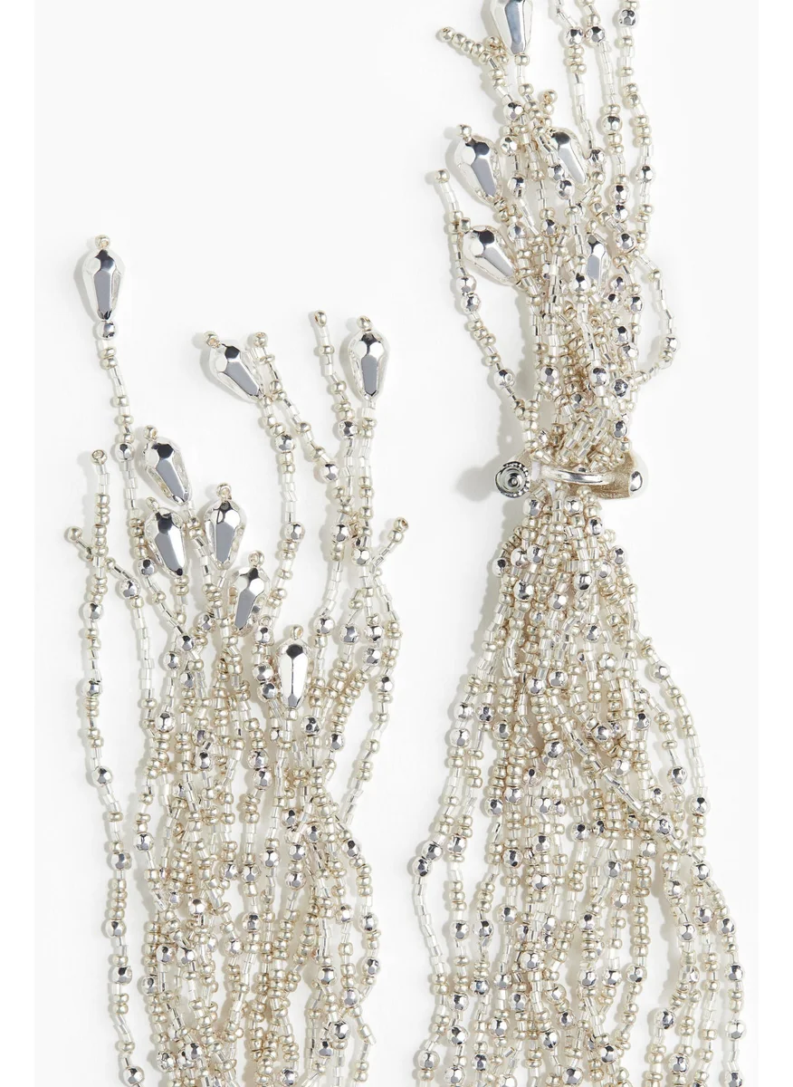 اتش اند ام Long Beaded Earrings