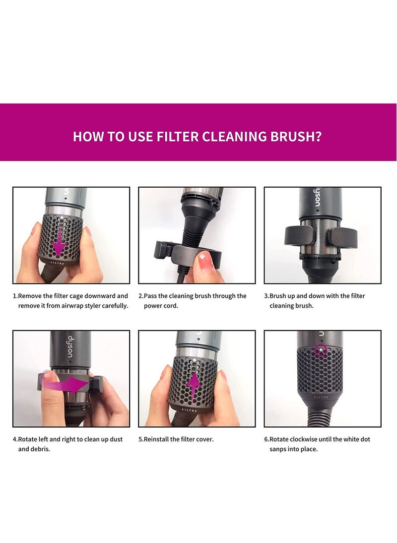 SYOSI - Filter Cleaning Brush Compatible with Dyson Airwrap Styler HS01 Filter Cleaning Brush Attachment for Dyson Airwrap - Image 1